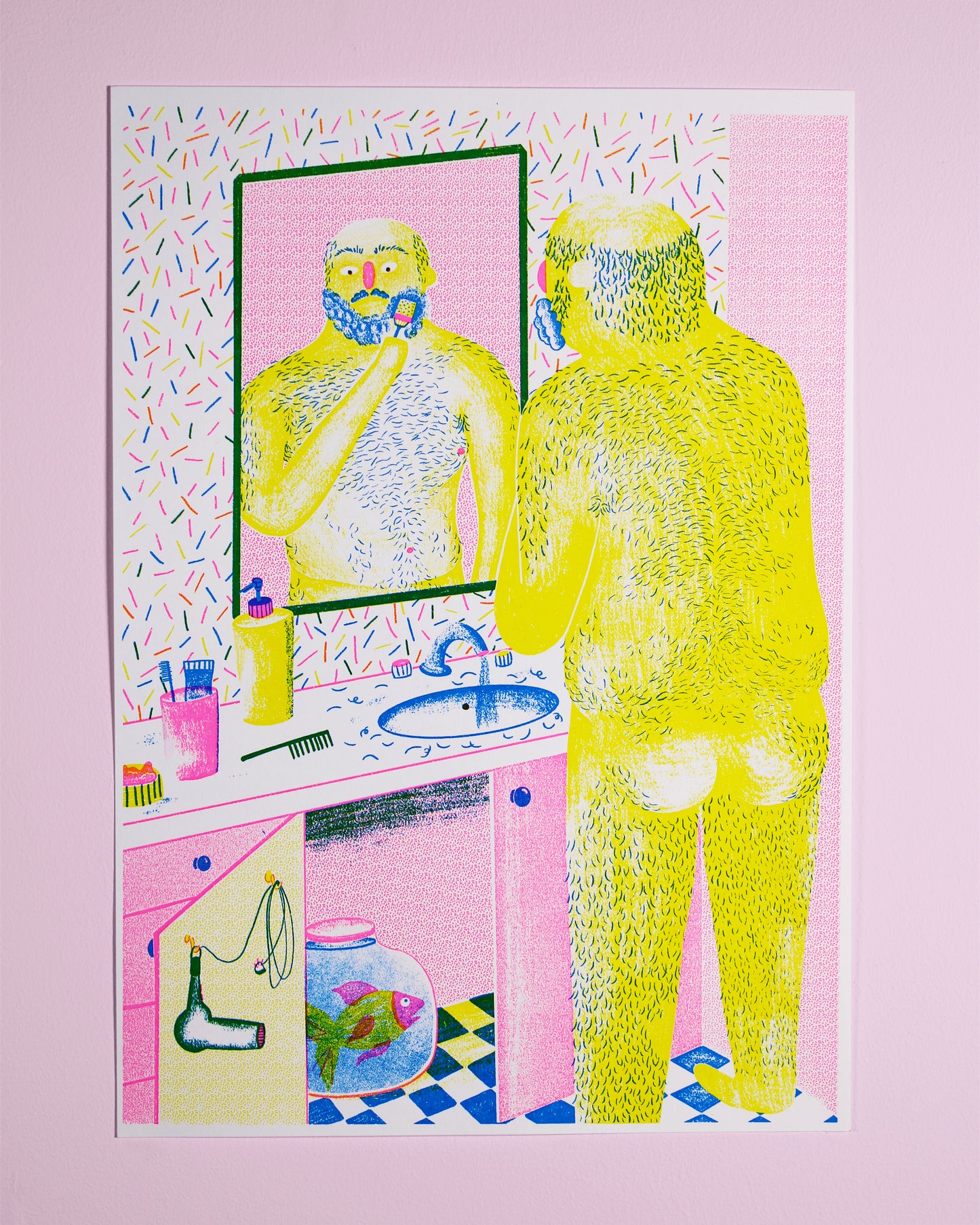'Quite A Sight' A3 Hand Printed Screen Print