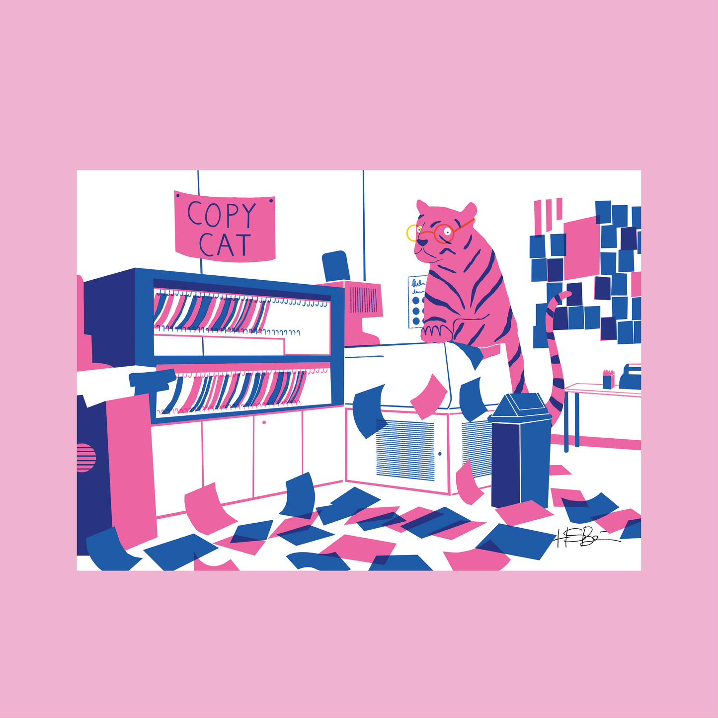 'Copy Cat' A4 Print