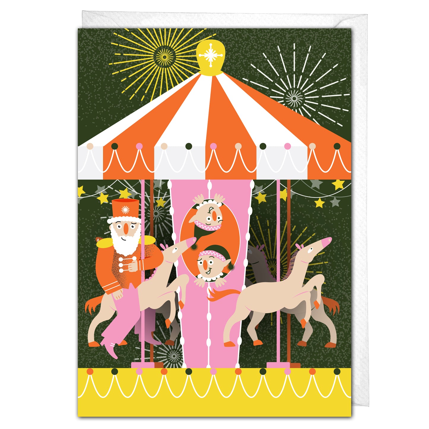 Carousel Christmas Card