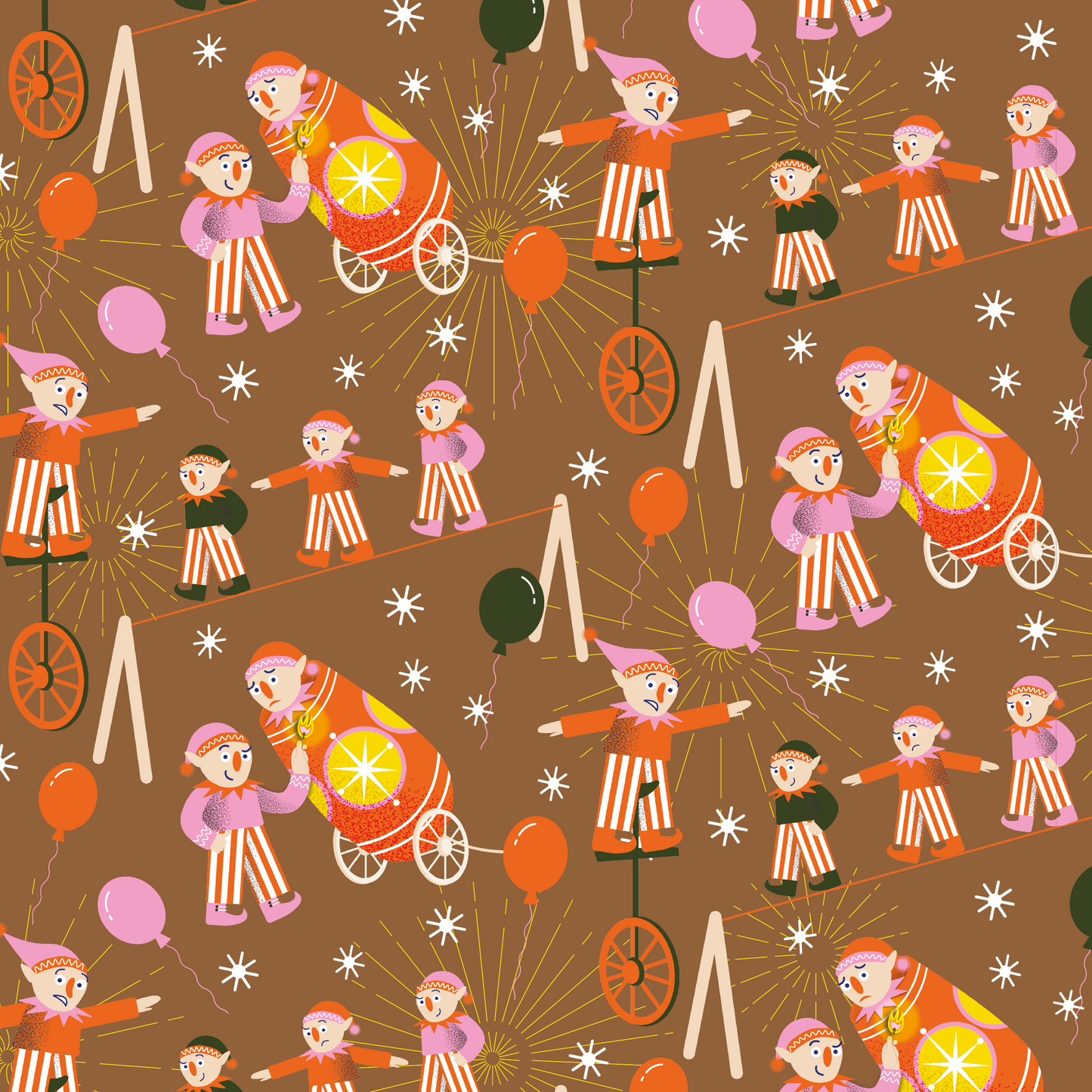 Elf Christmas Wrapping Paper