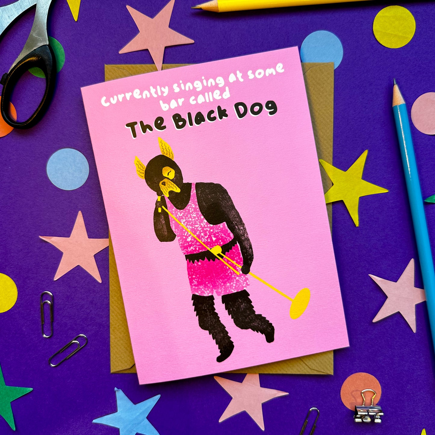 Taylor Swift The Black Dog Card