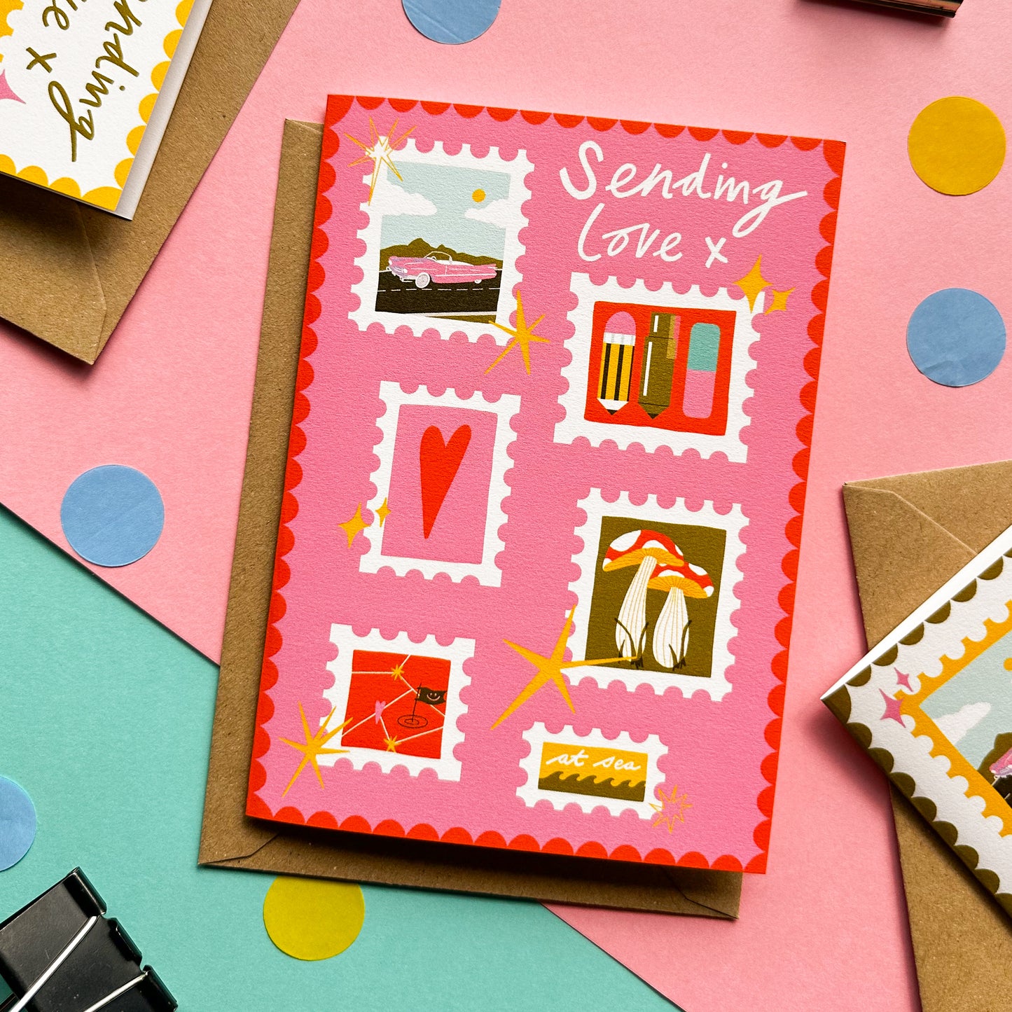 Postage Stamp Card