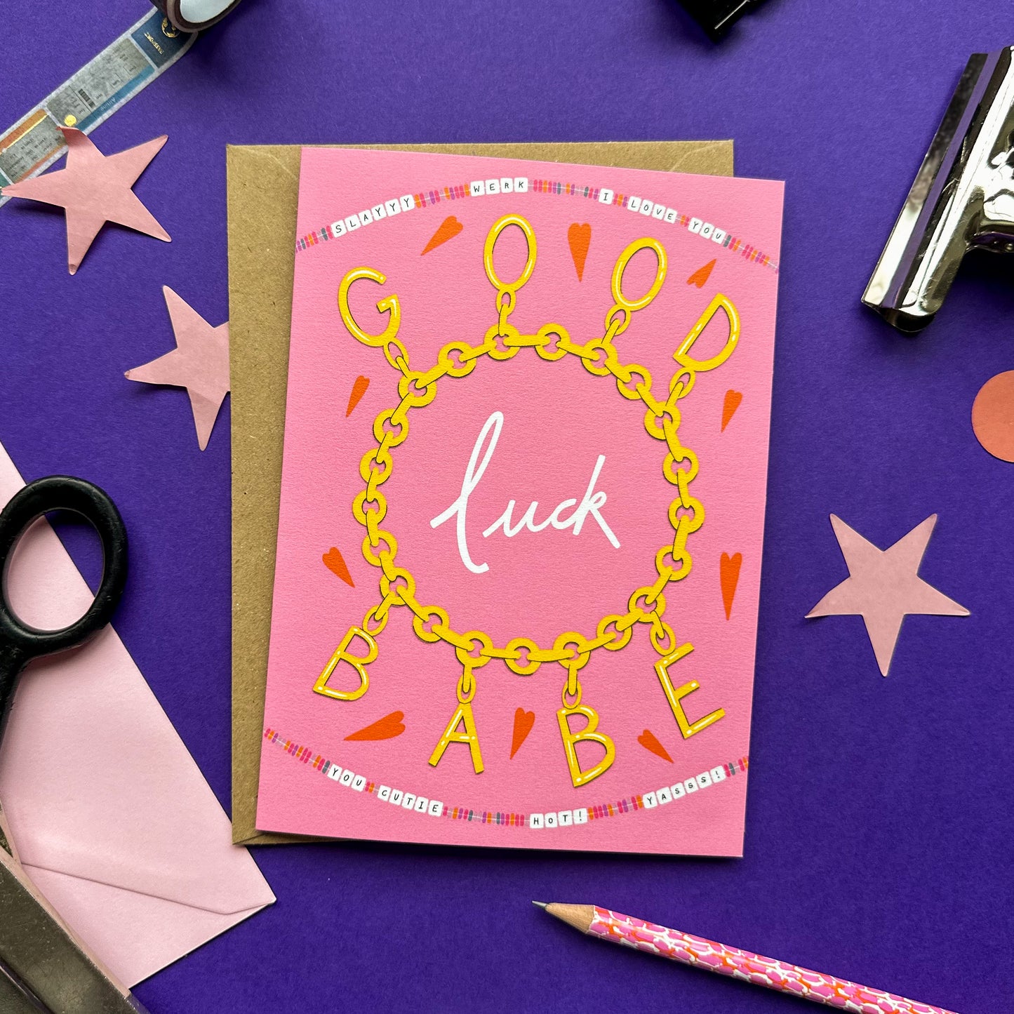Good Luck Babe Card
