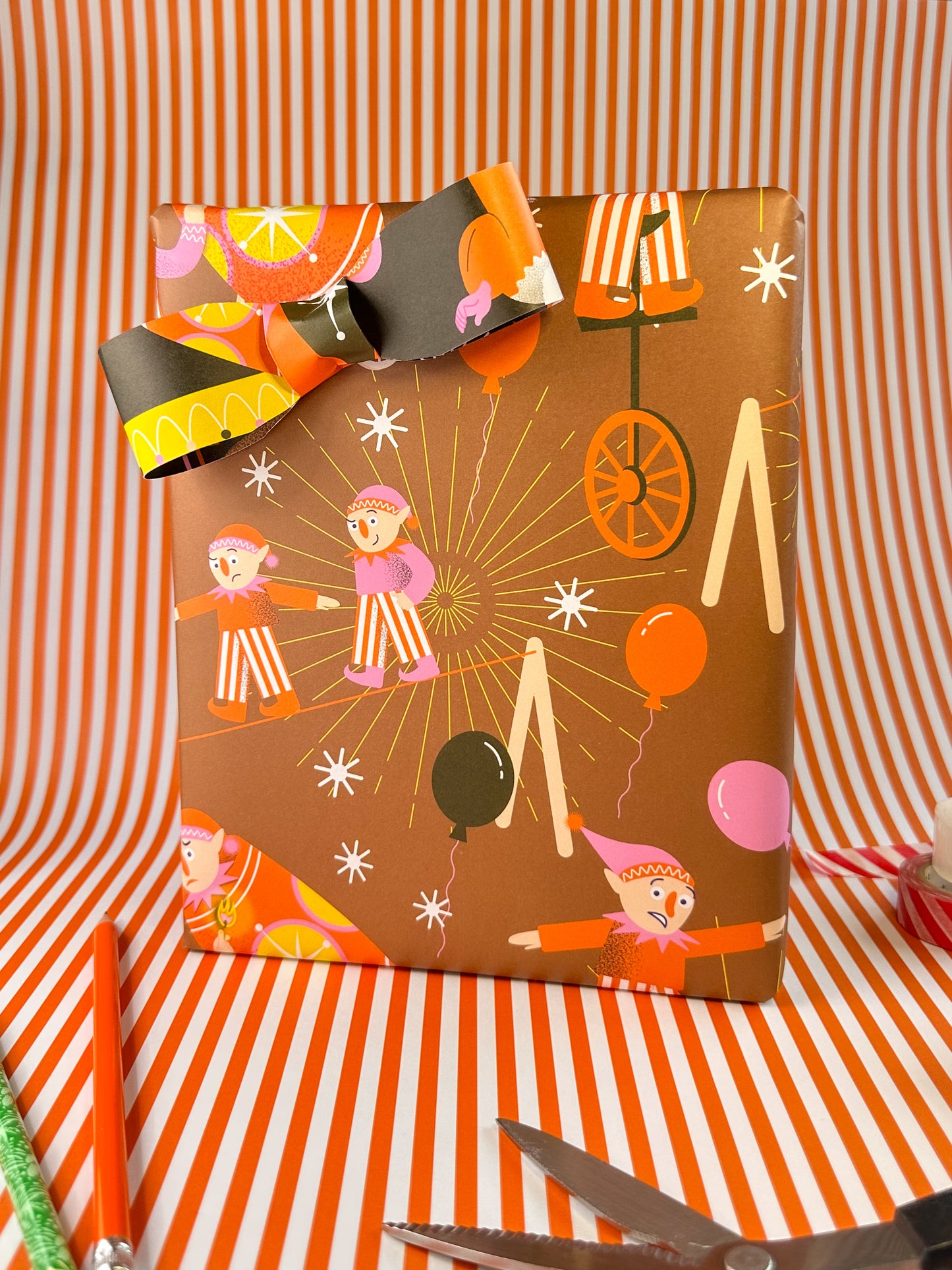 Elf Christmas Wrapping Paper