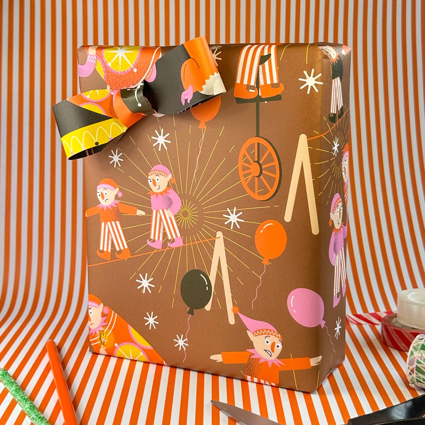 Elf Christmas Wrapping Paper