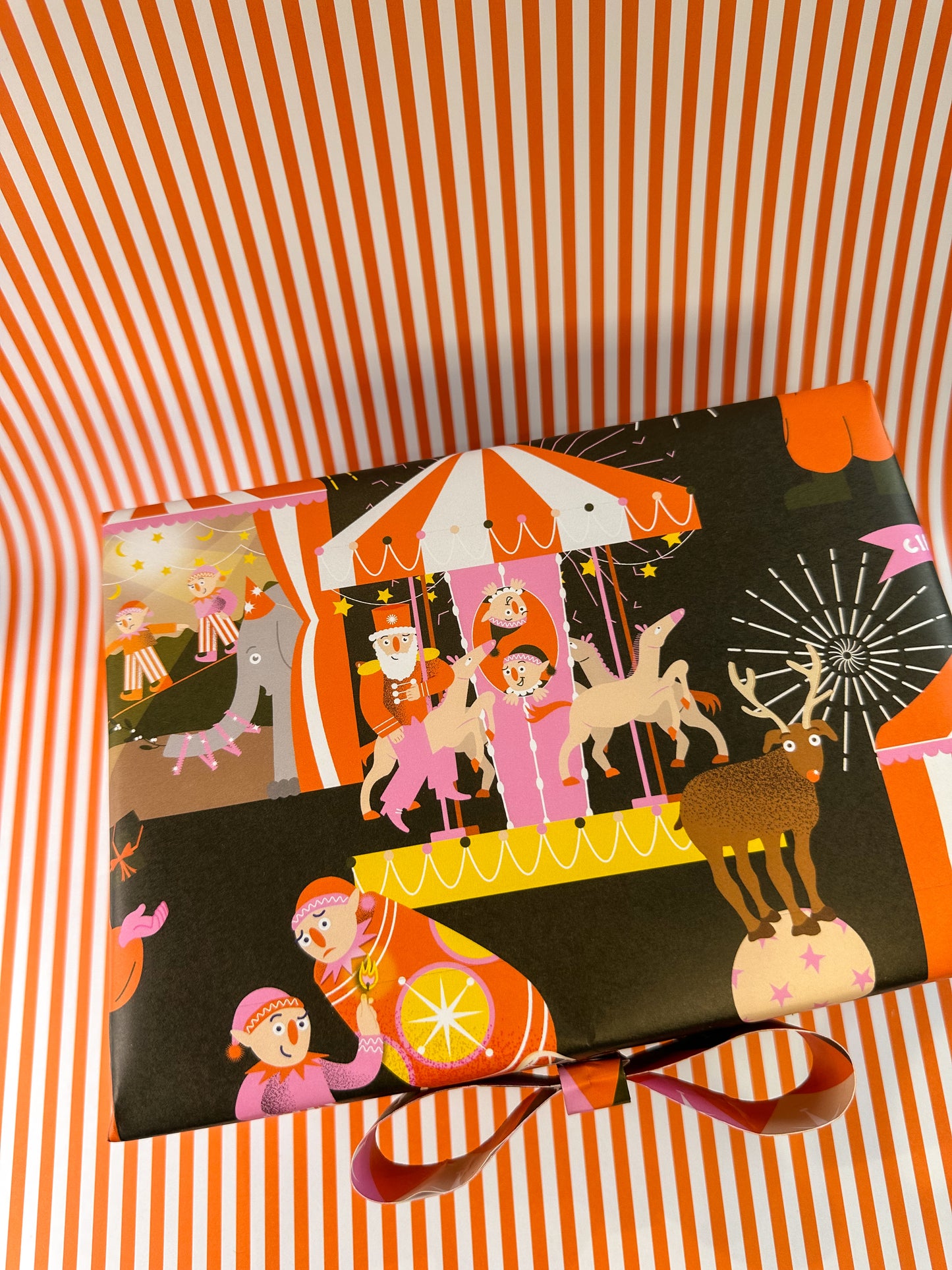 Circus Christmas Wrapping Paper