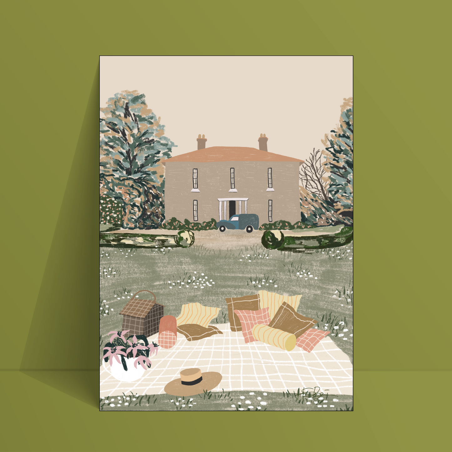 'Hill House' A4 Print