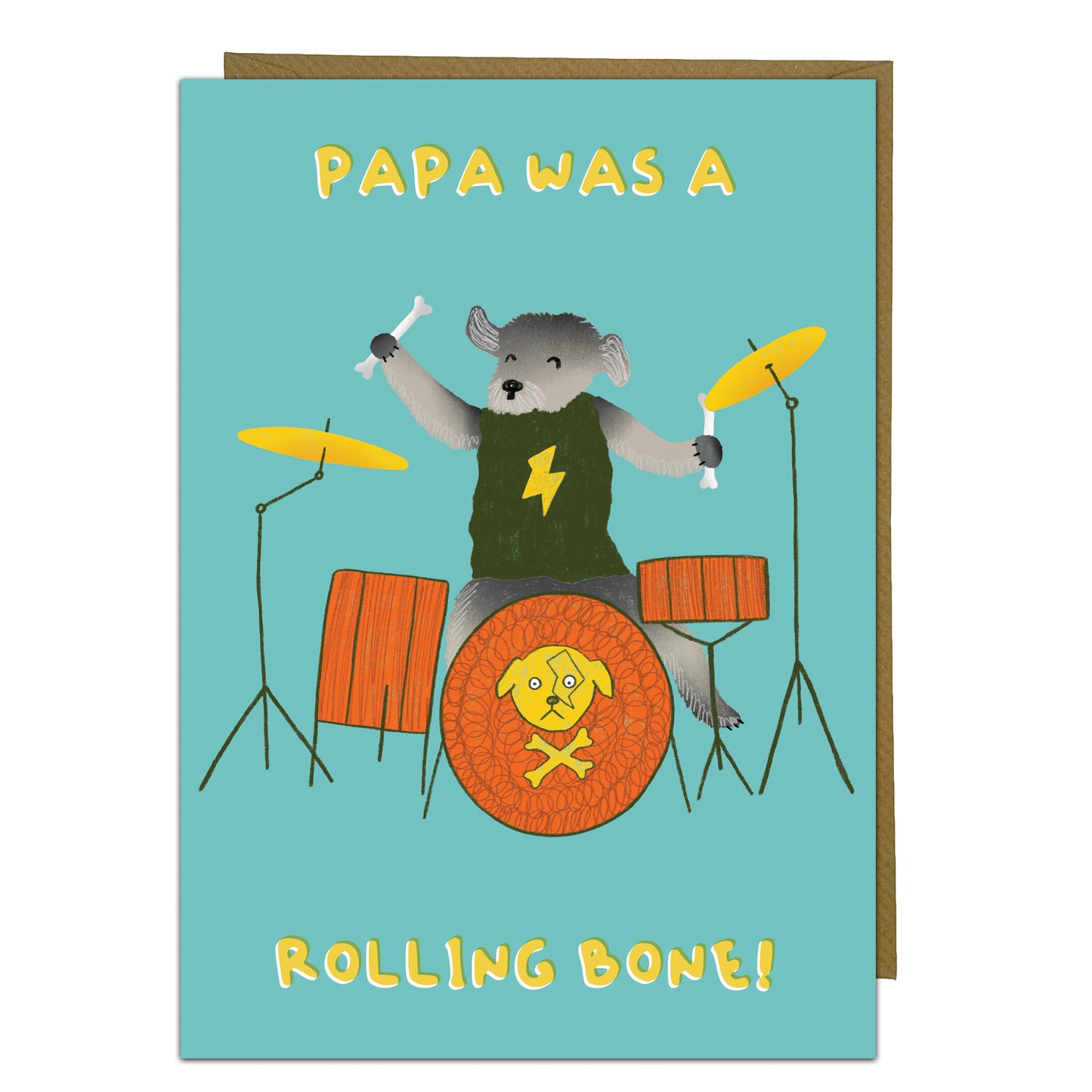 Doggy Drummer Card
