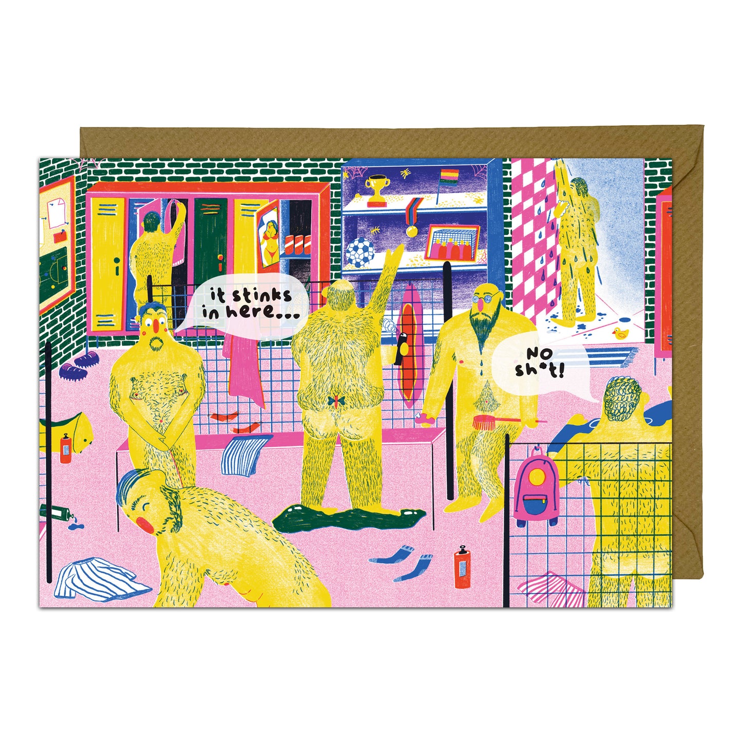 Gym Locker Room Card