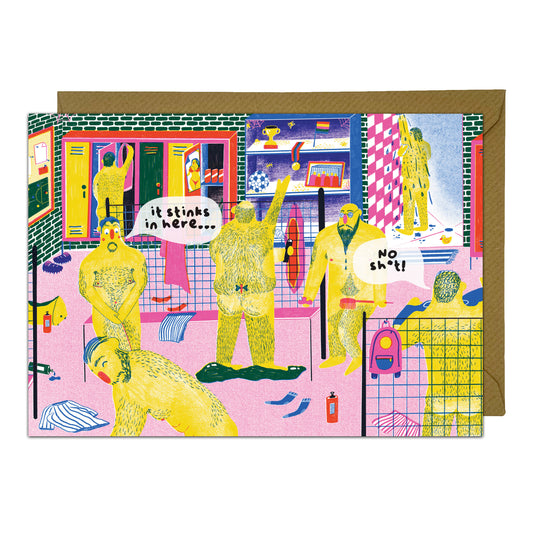 Gym Locker Room Card