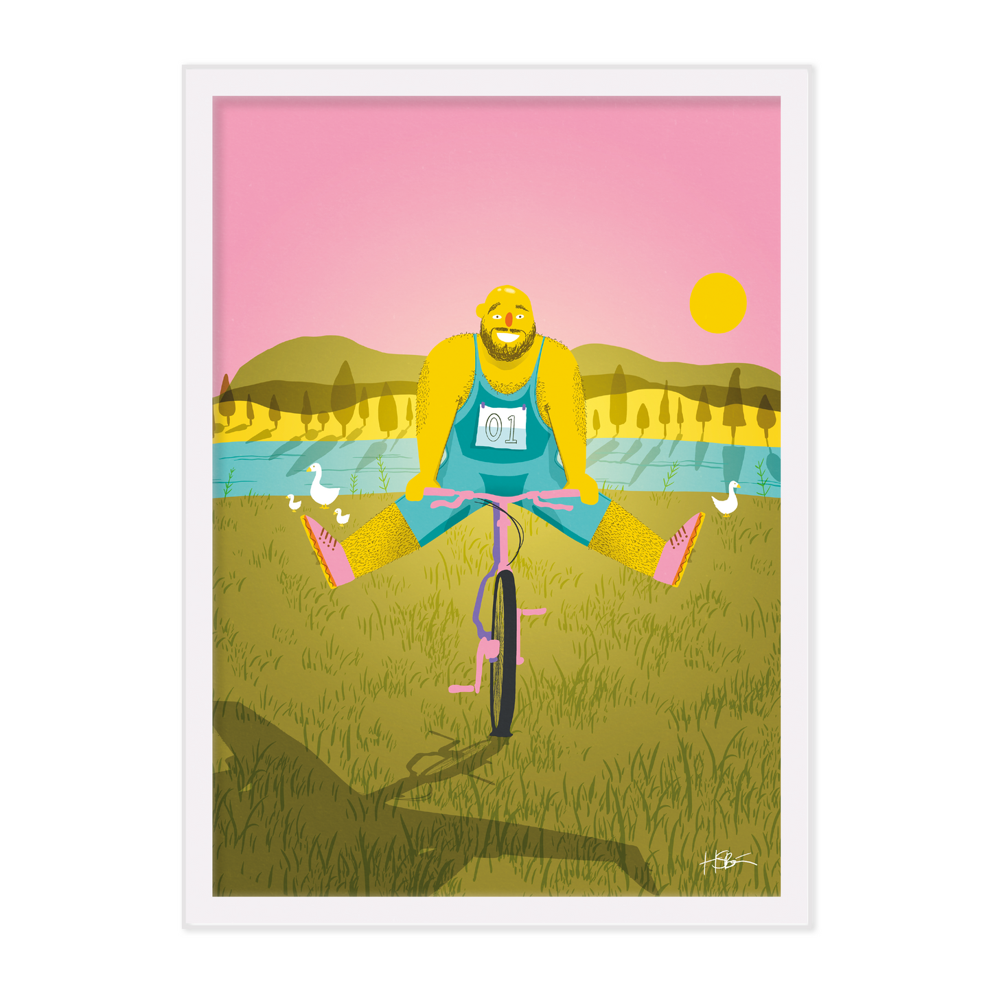 'Ride On!' A4 Print