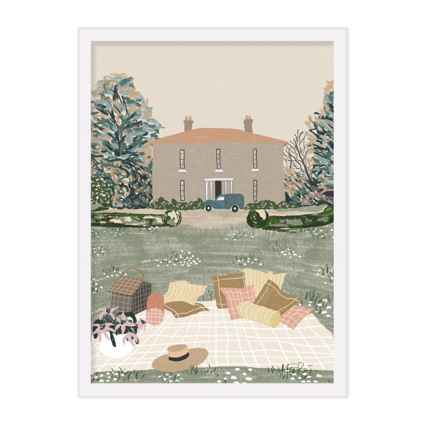 'Hill House' A4 Print