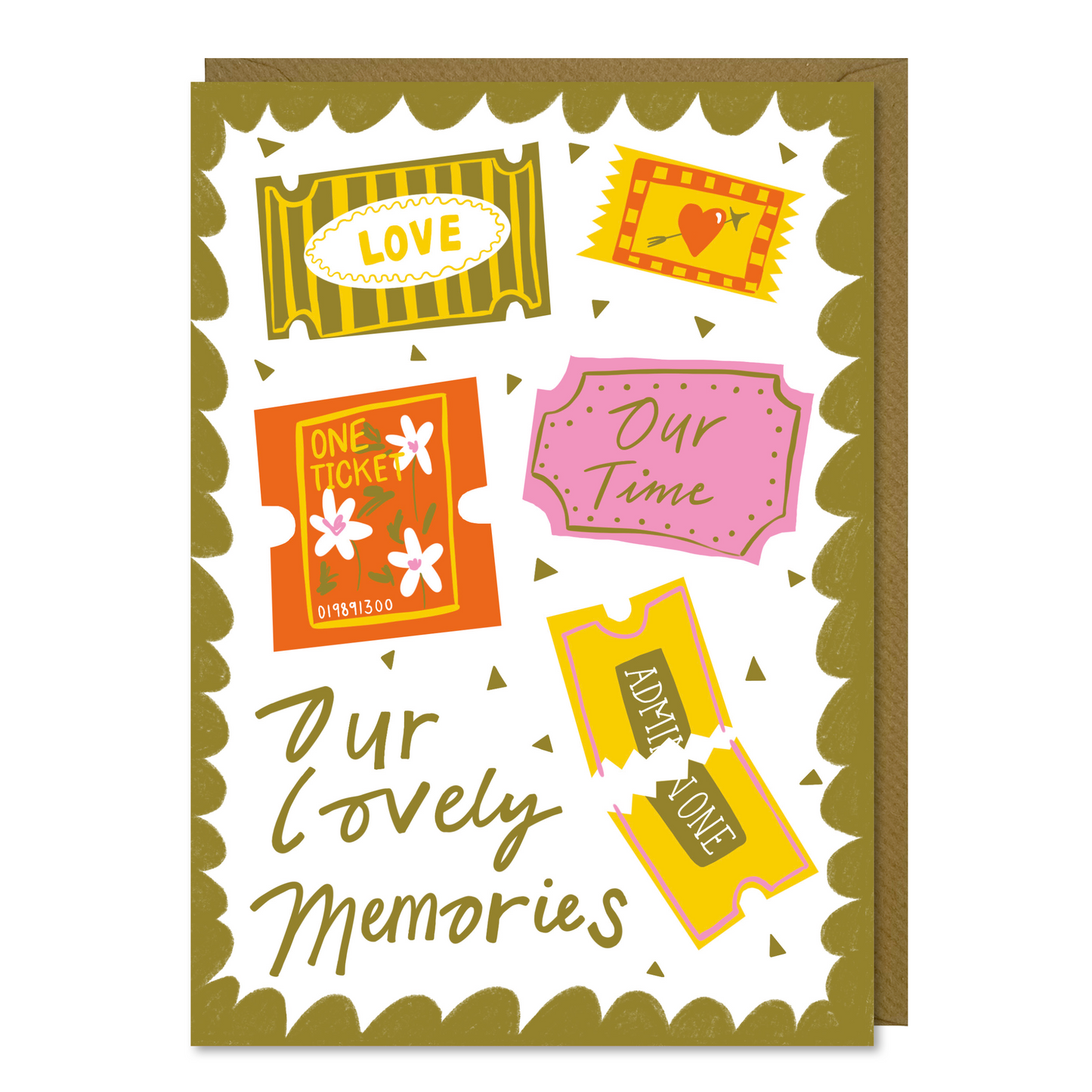 Memory Ticket Stub Card