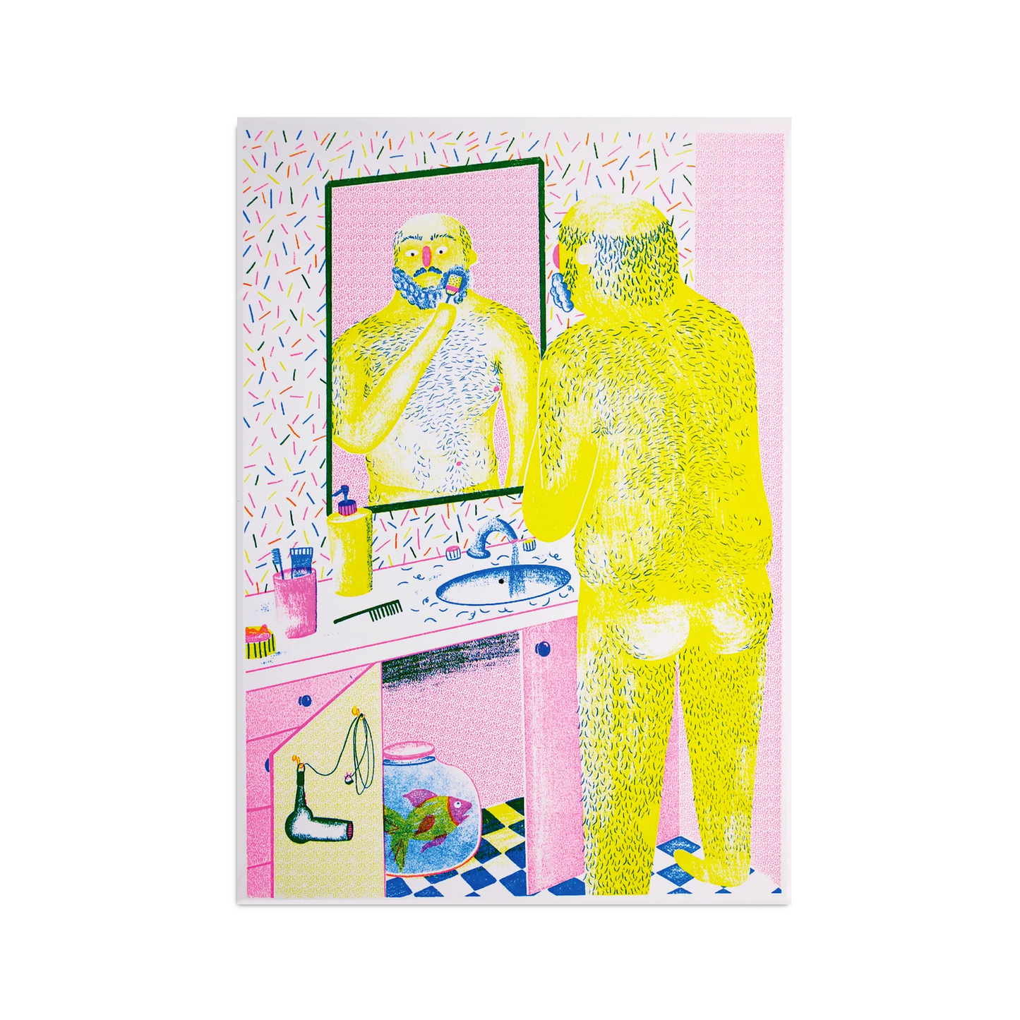 'Quite A Sight' A3 Hand Printed Screen Print