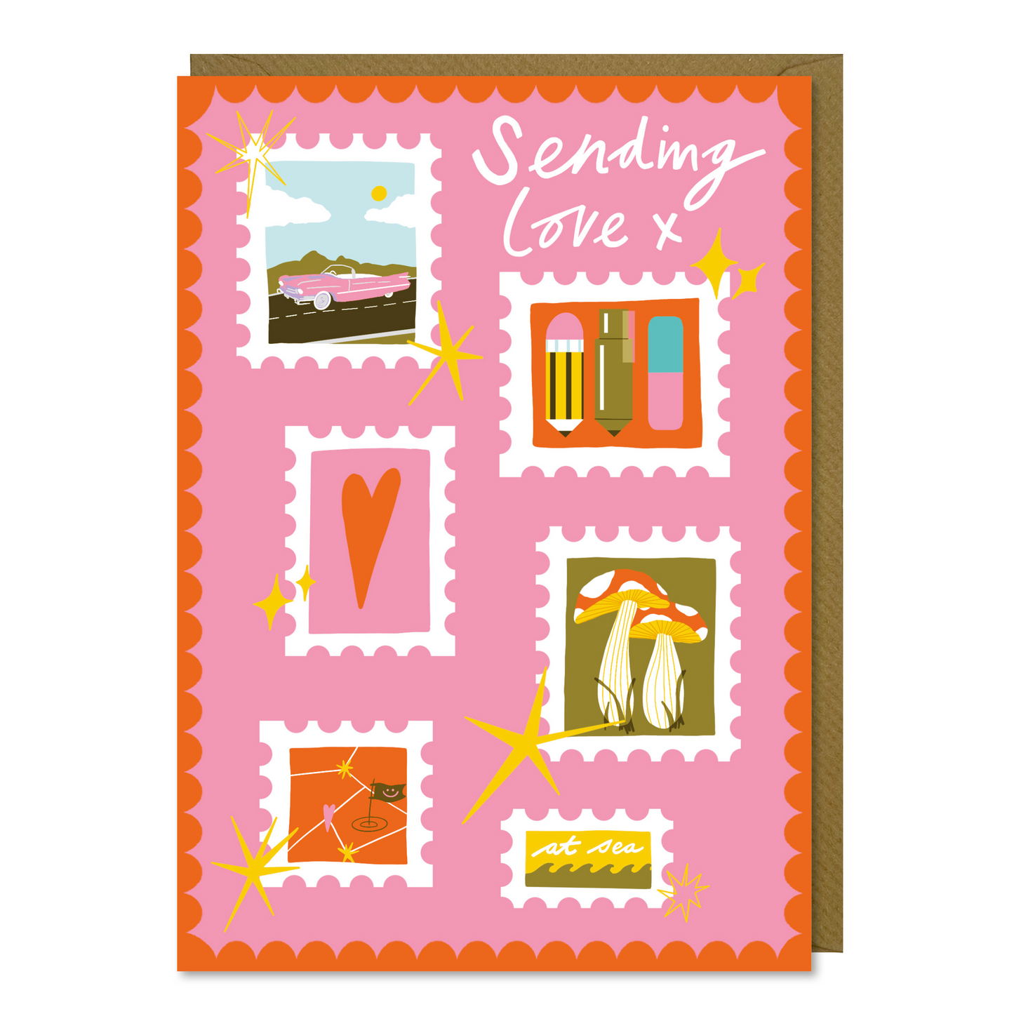 Postage Stamp Card