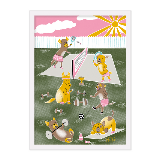 'Spot of Tennis' A4 Print