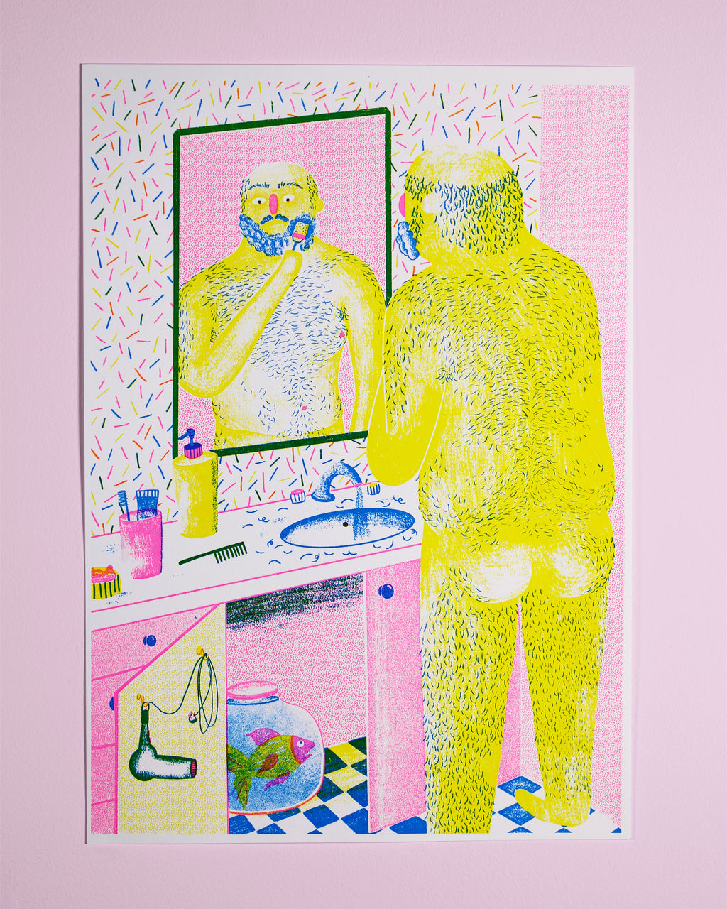 'Quite A Sight' A3 Hand Printed Screen Print