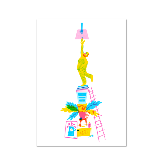 Blackpool Illumination A3 Risograph Print
