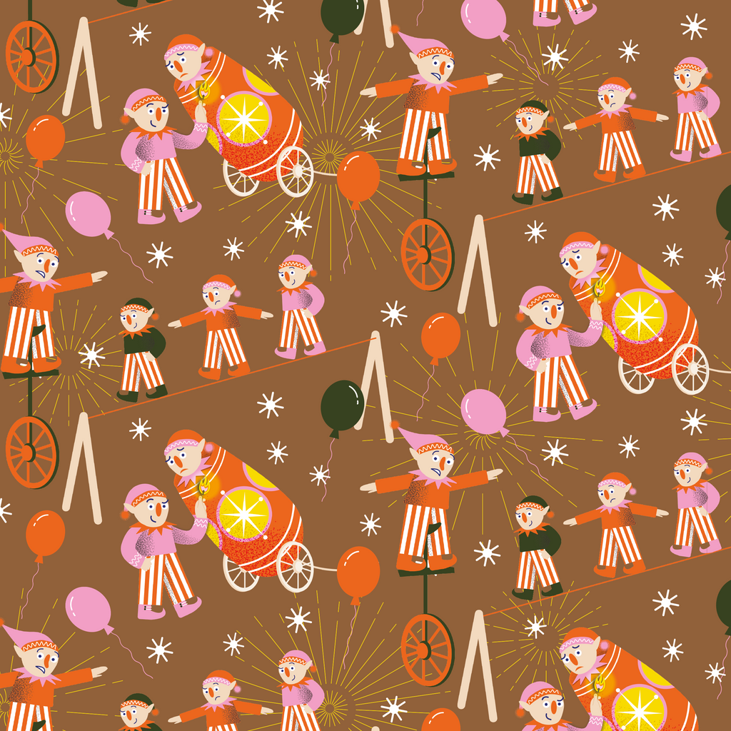 Elf Christmas Wrapping Paper