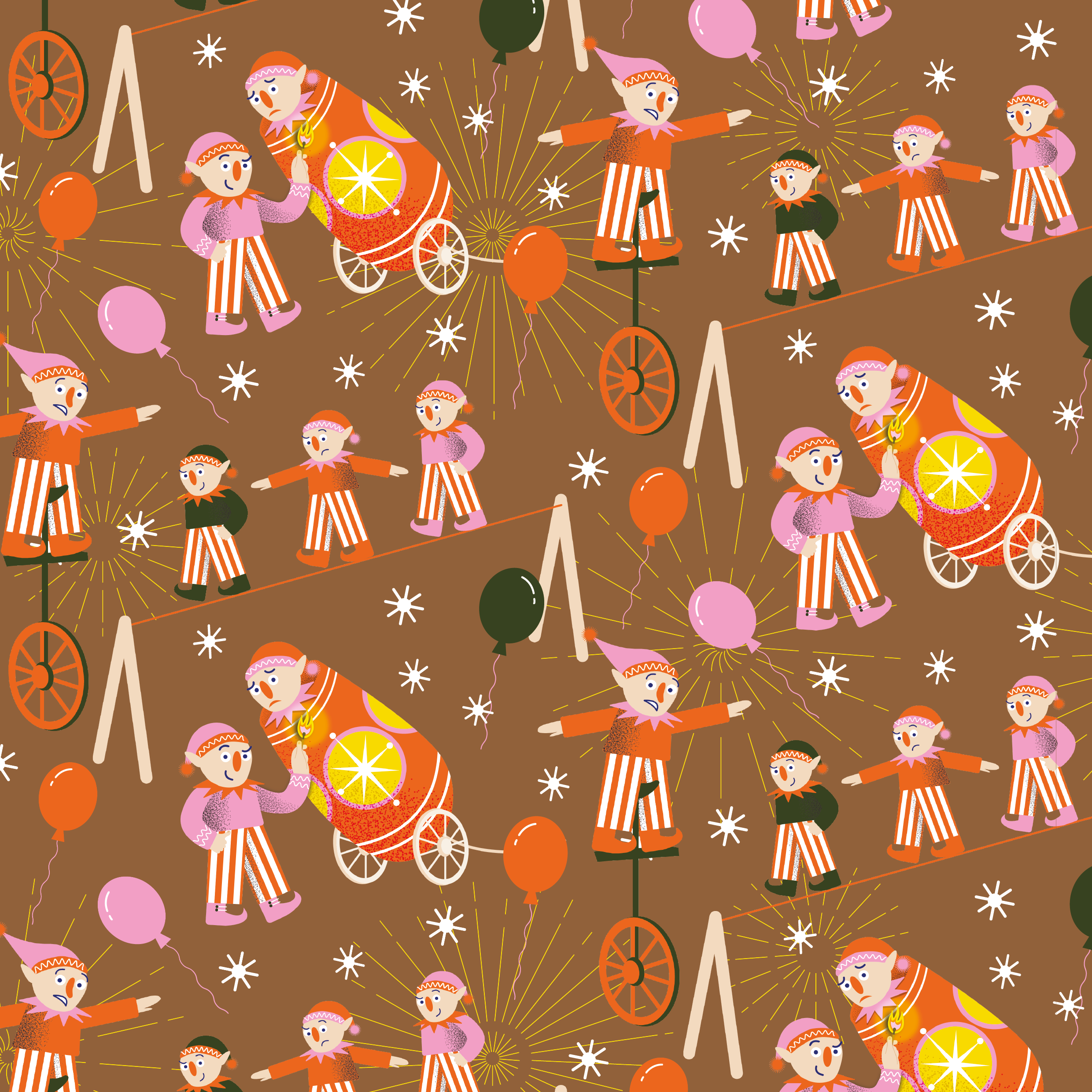 Elf Christmas Wrapping Paper