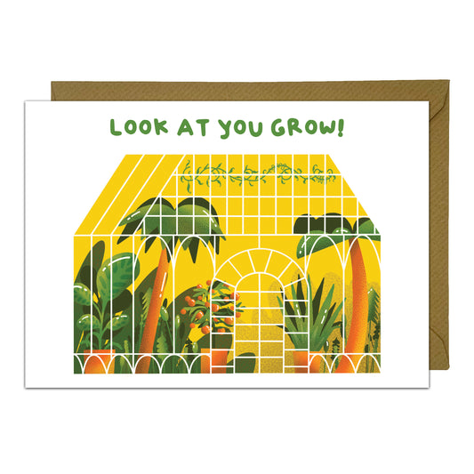 Cute General Send Greeting Card - Look At You Grow