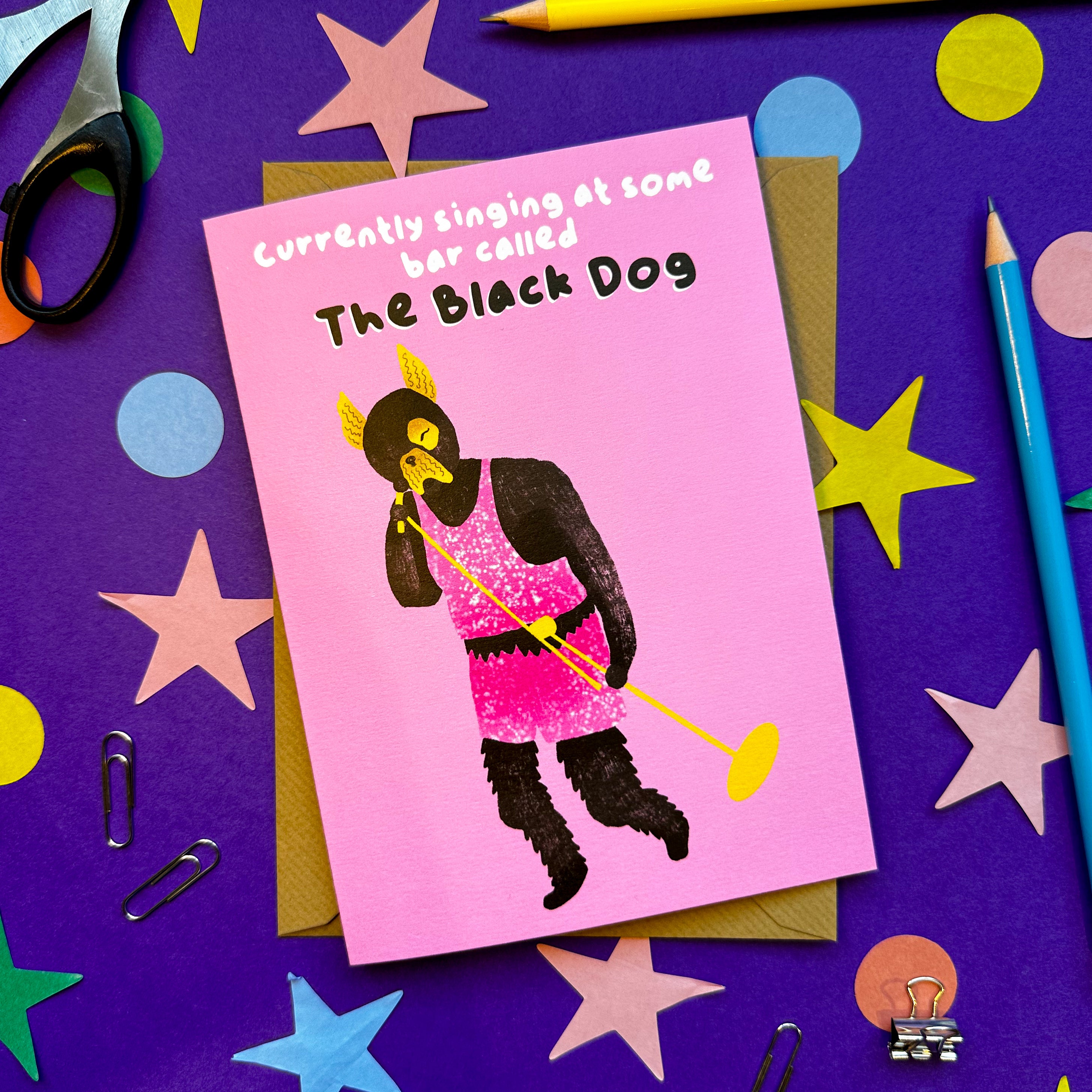 Taylor Swift The Black Dog Card
