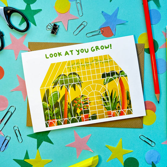 Cute General Send Greeting Card - Look At You Grow