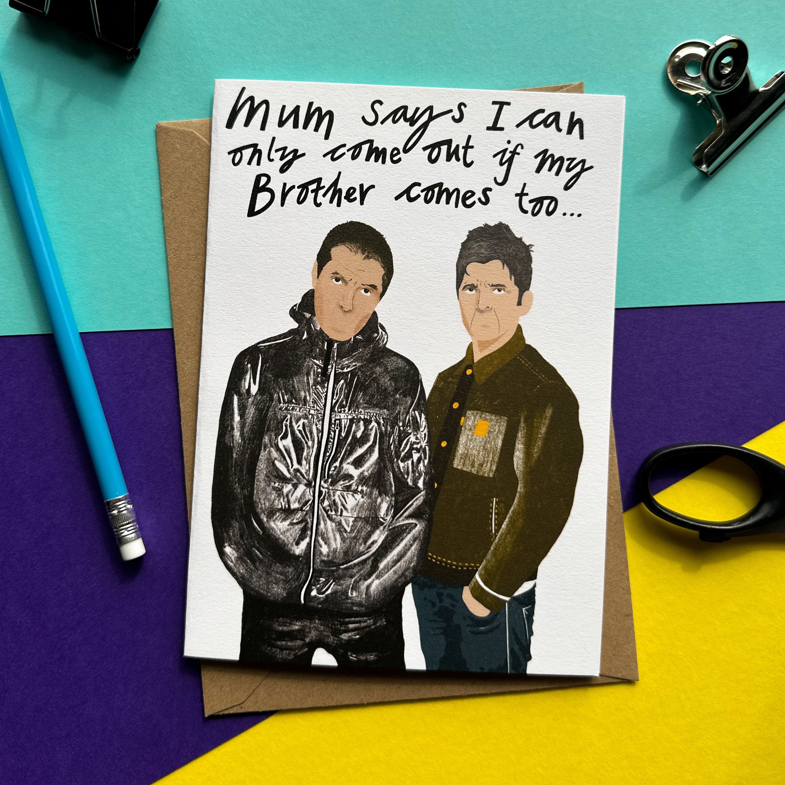 Oasis Brothers Card
