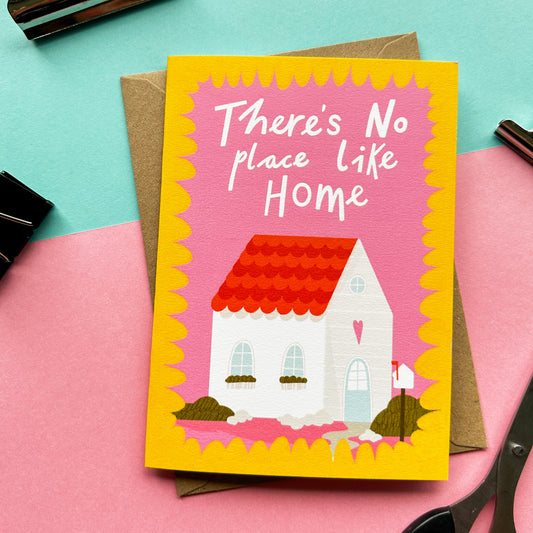 Cute New Home Wholesome Housewarming Card - There's No Place Like Home