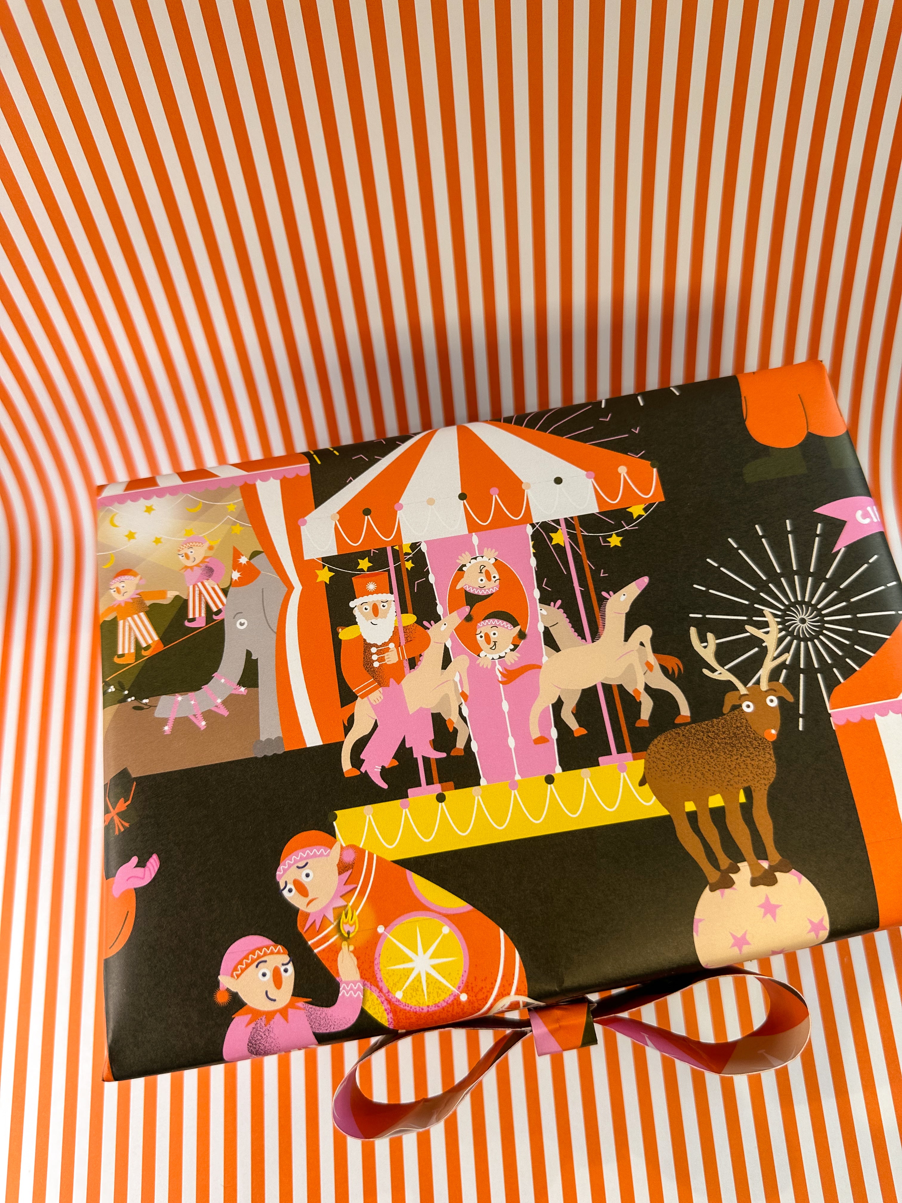 Circus Christmas Wrapping Paper