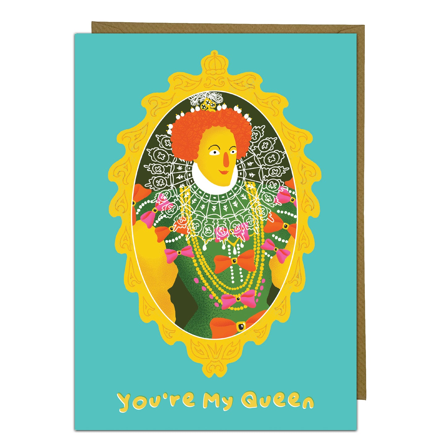 Cute Iconic Greeting Card - You're My Queen