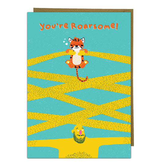 Cute General Send Greeting Card - You're Roarsome!