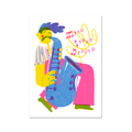 You Saxy Thing A4 Risograph Print