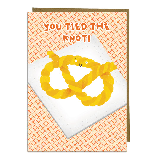 Cute Wedding Greeting Card - You Tied The Knot