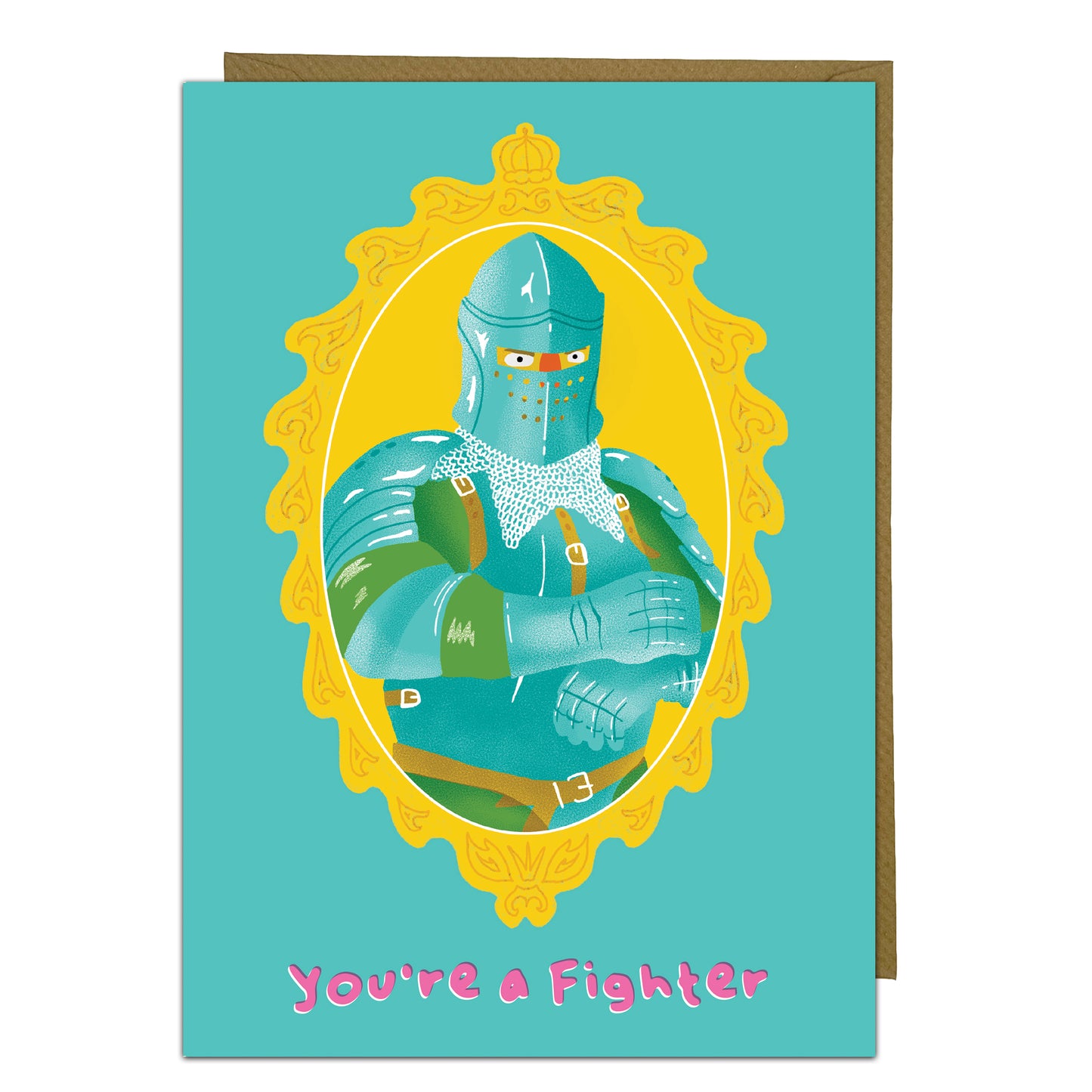 Get Well Soon Historical Greeting Card - You're a Fighter