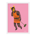 'The Rolling Bones #1 - The Singer' A4 Print