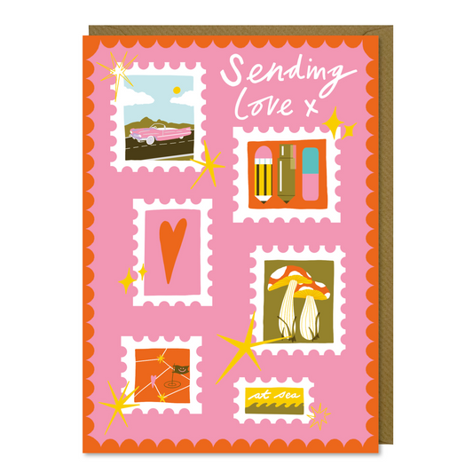 Postage Stamp Card