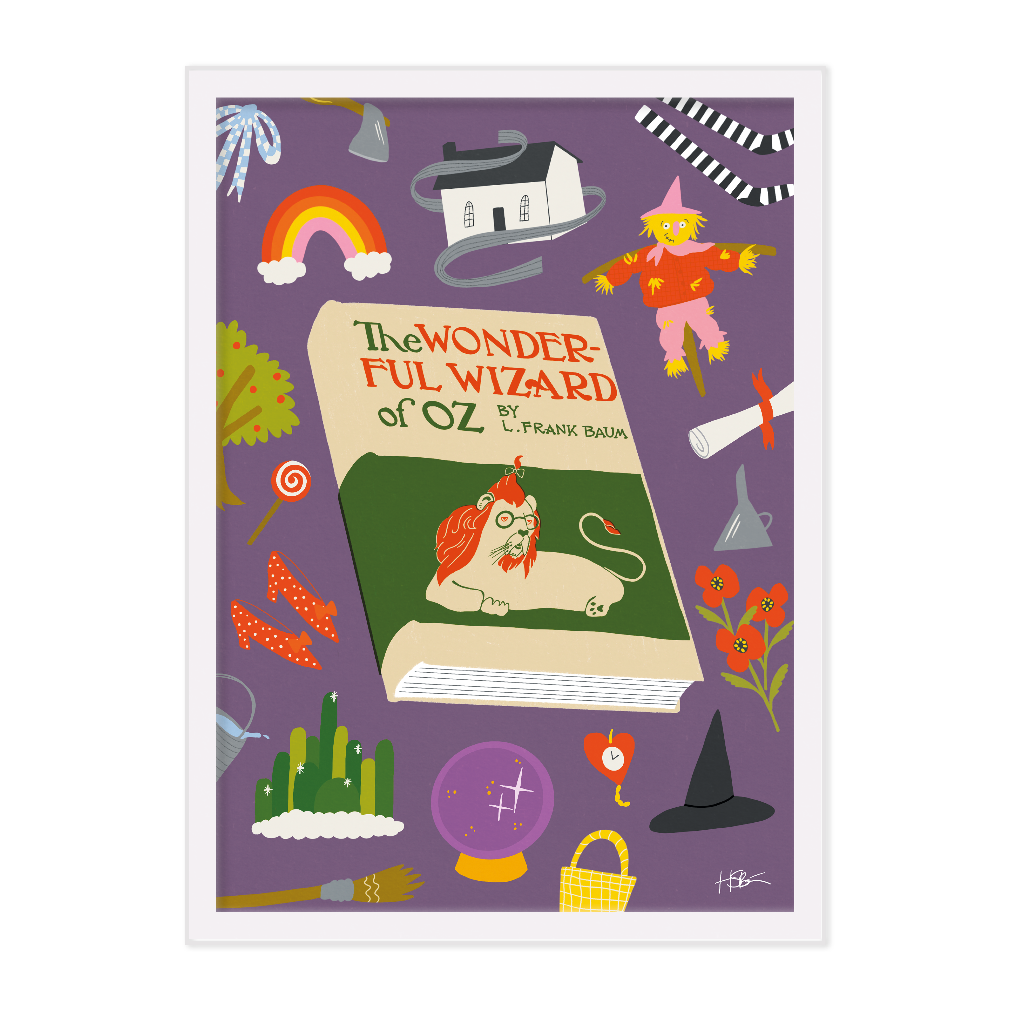 'Wonderful Wizard of Oz' A4 Print